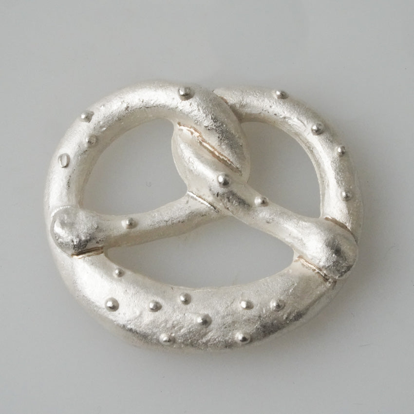 Octoberfest Pretzel Sterling Silver Necklace Pendants w/o Diamonds by DANIEL HILLER