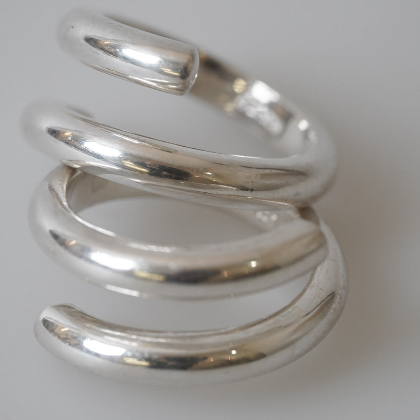 Sterling Silver Open Loop Rings by Katrin Grosse