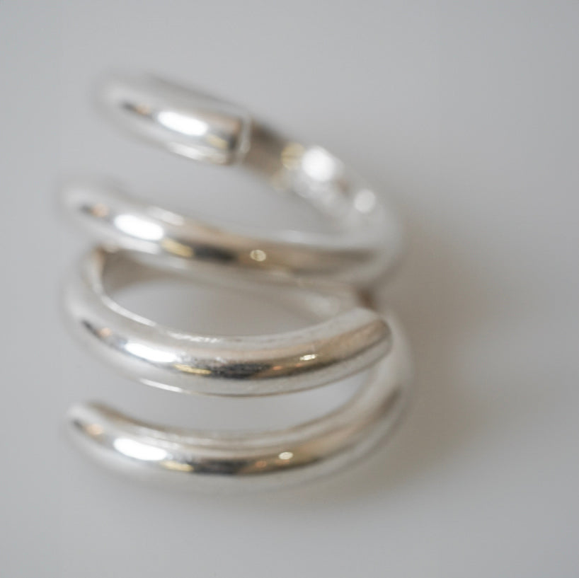 Sterling Silver Open Loop Rings by Katrin Grosse