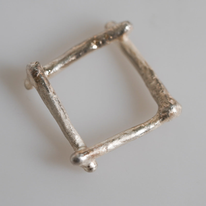 Twigs & Branches Raw-Style Sterling Silver Ring by MJC