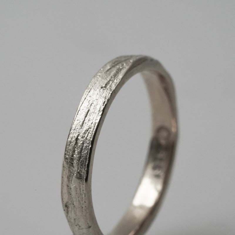 Structured Wedding Rings by Alexandra Baum