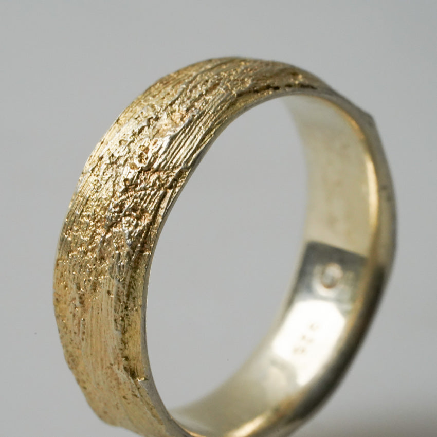 Structured Wedding Rings by Alexandra Baum