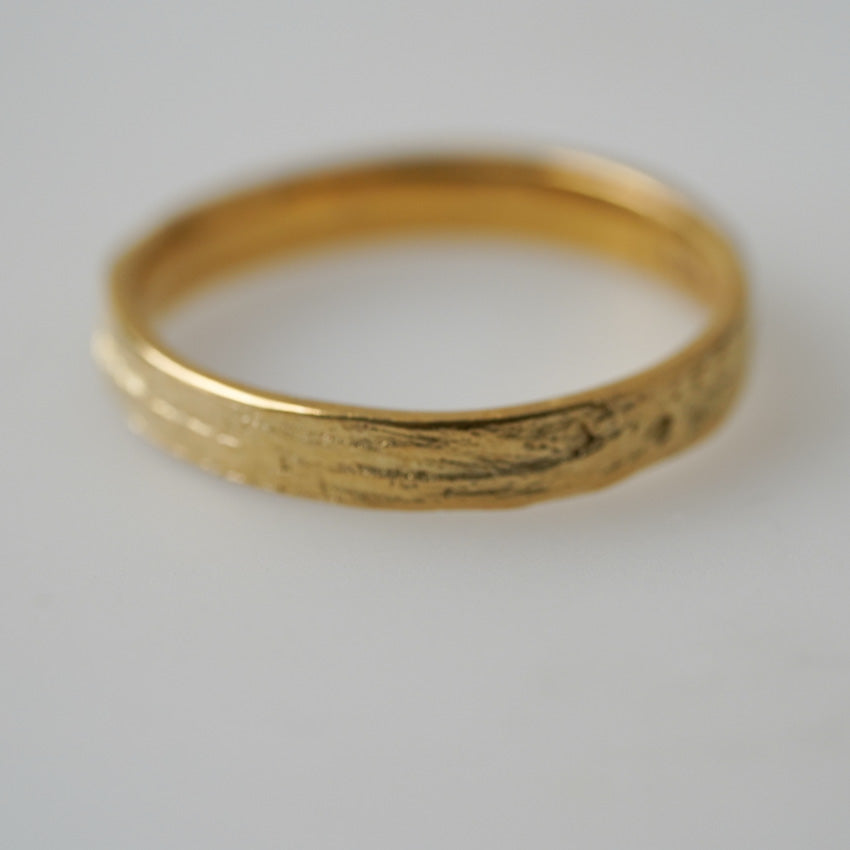 Structured Wedding Rings by Alexandra Baum