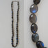 Labradorite with white gold closure