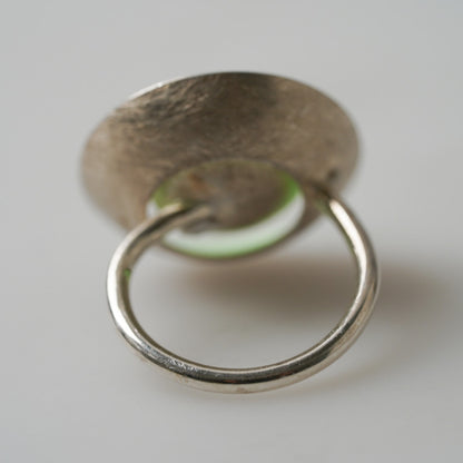 Sterling Silver Double Saucer Ring by Elgin Fischer