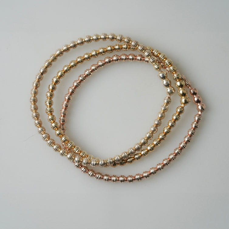 Sterling Silver Golden Touch Bracelets by Katrin Grosse