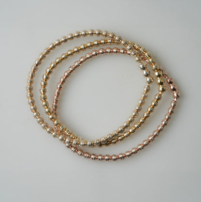 Sterling Silver Golden Touch Bracelets by Katrin Grosse