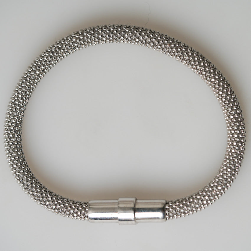 Sterling Silver Soft with Magnet Closure Bracelet by Katrin Grosse