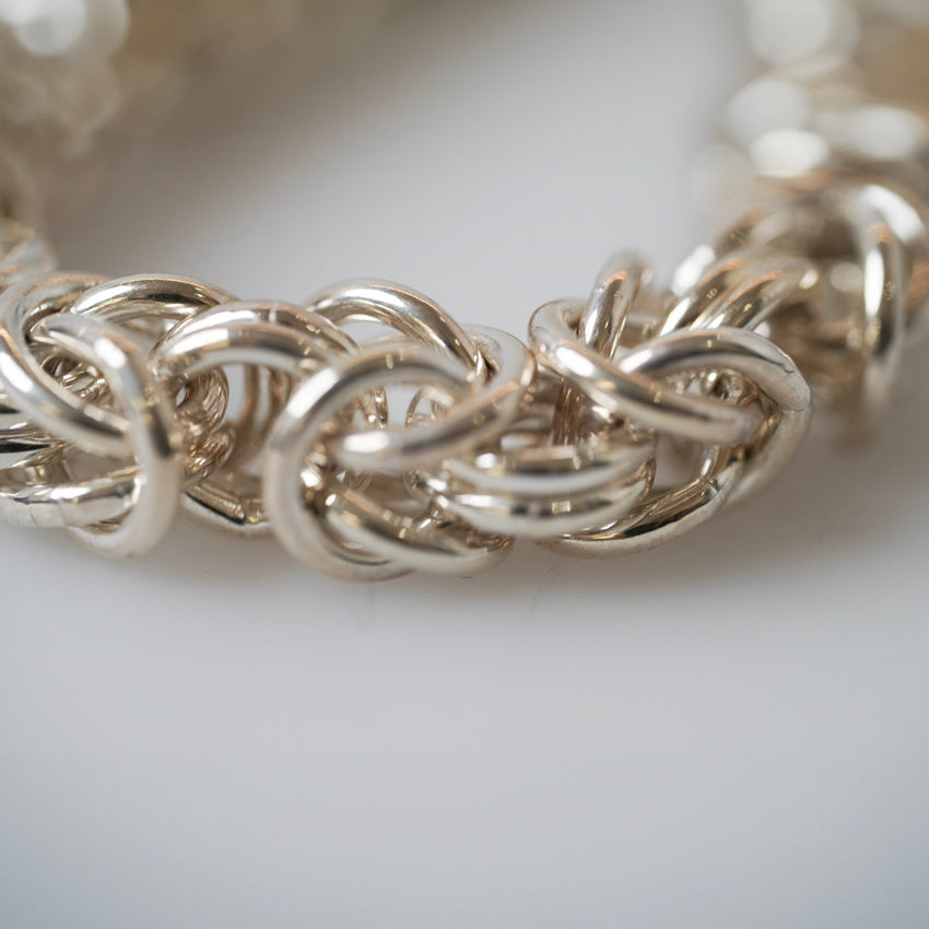 Sterling Silver Loop Chain Necklace by Katrin Grosse