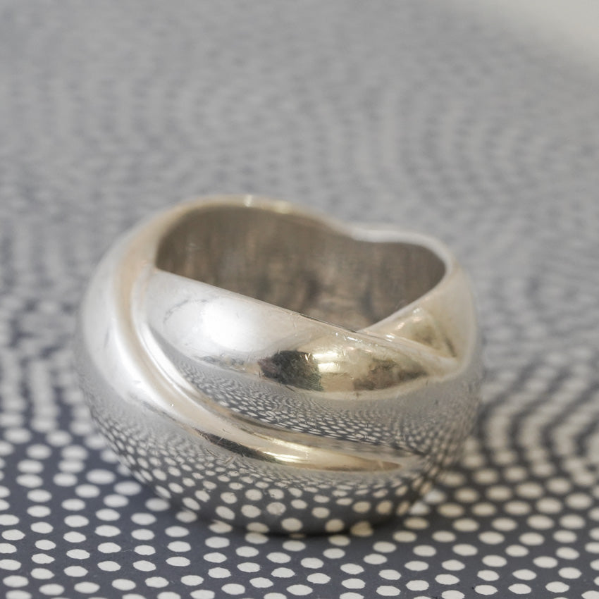 Sterling Silver Braided Ring by Katrin Grosse