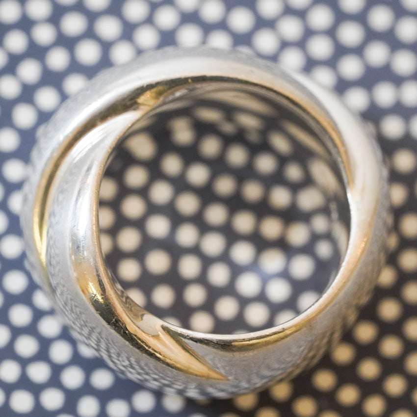 Sterling Silver Braided Ring by Katrin Grosse