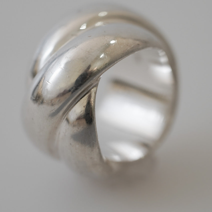 Sterling Silver Braided Ring by Katrin Grosse