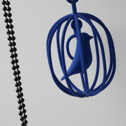 Necklace with CAGED Bird Pendant by VW MICHELSEN