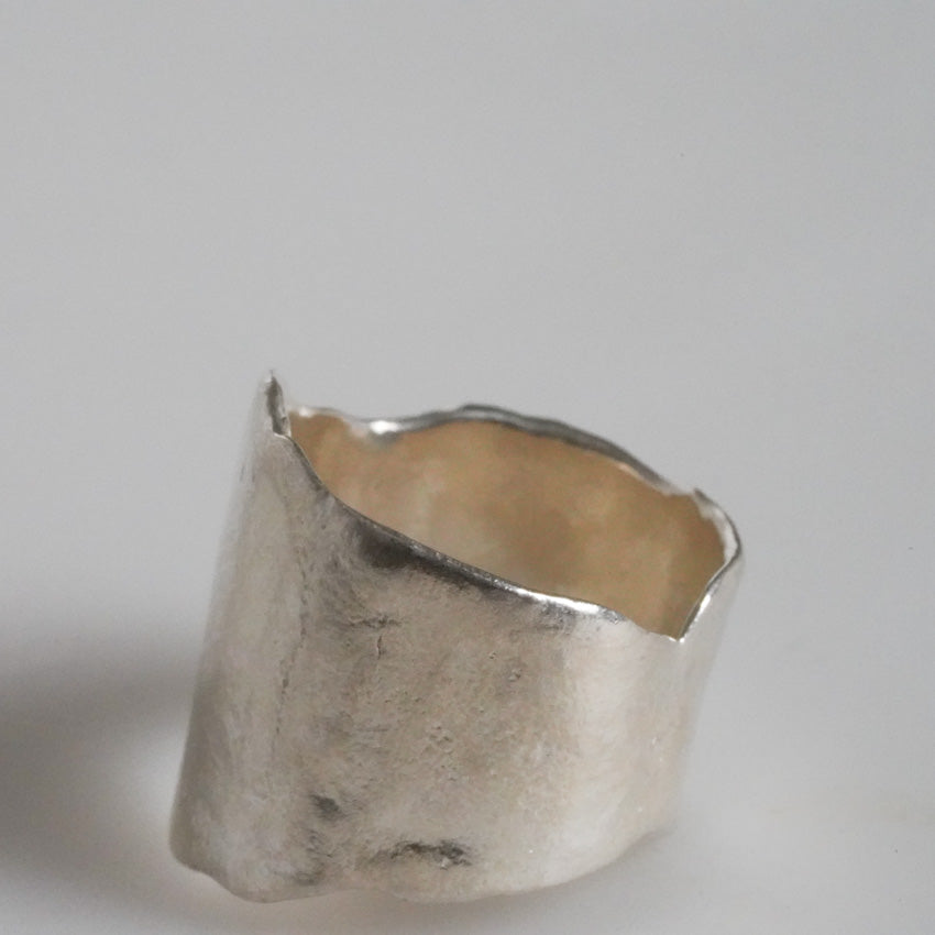 Sterling Silver Rugged Edge Rings by MJC