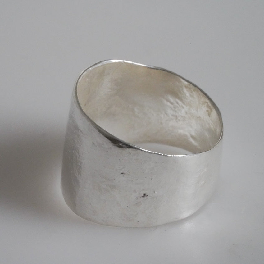 Sterling Silver Rugged Edge Rings by MJC