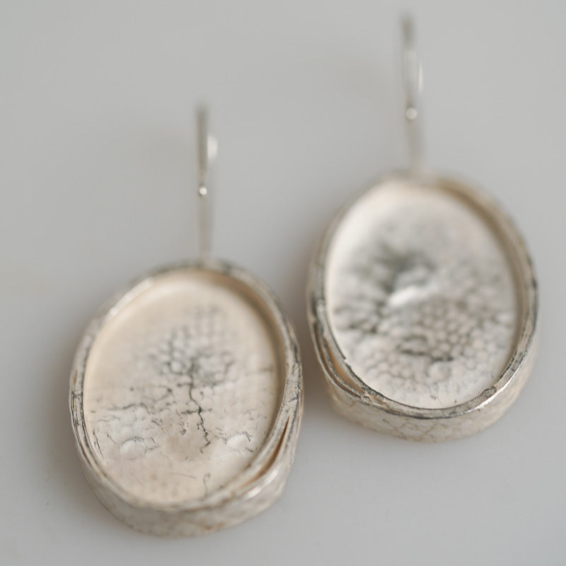 Sterling Silver Earrings with Diamonds by Petra Doemling