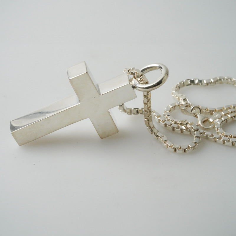 Sterling Silver Cross with Venetian chain by Martin Hard